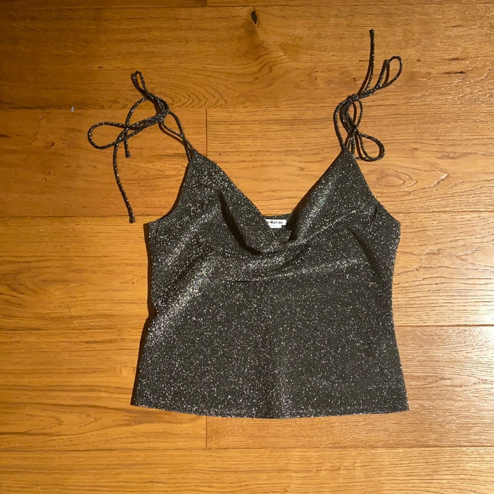 REFORMATION SPARKLY SLIP CAMI